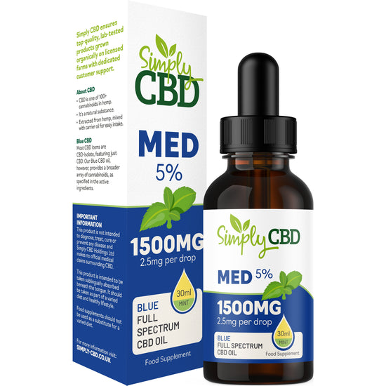 Blue CBD Oil Flavoured - 5% Strength (from 10ml)