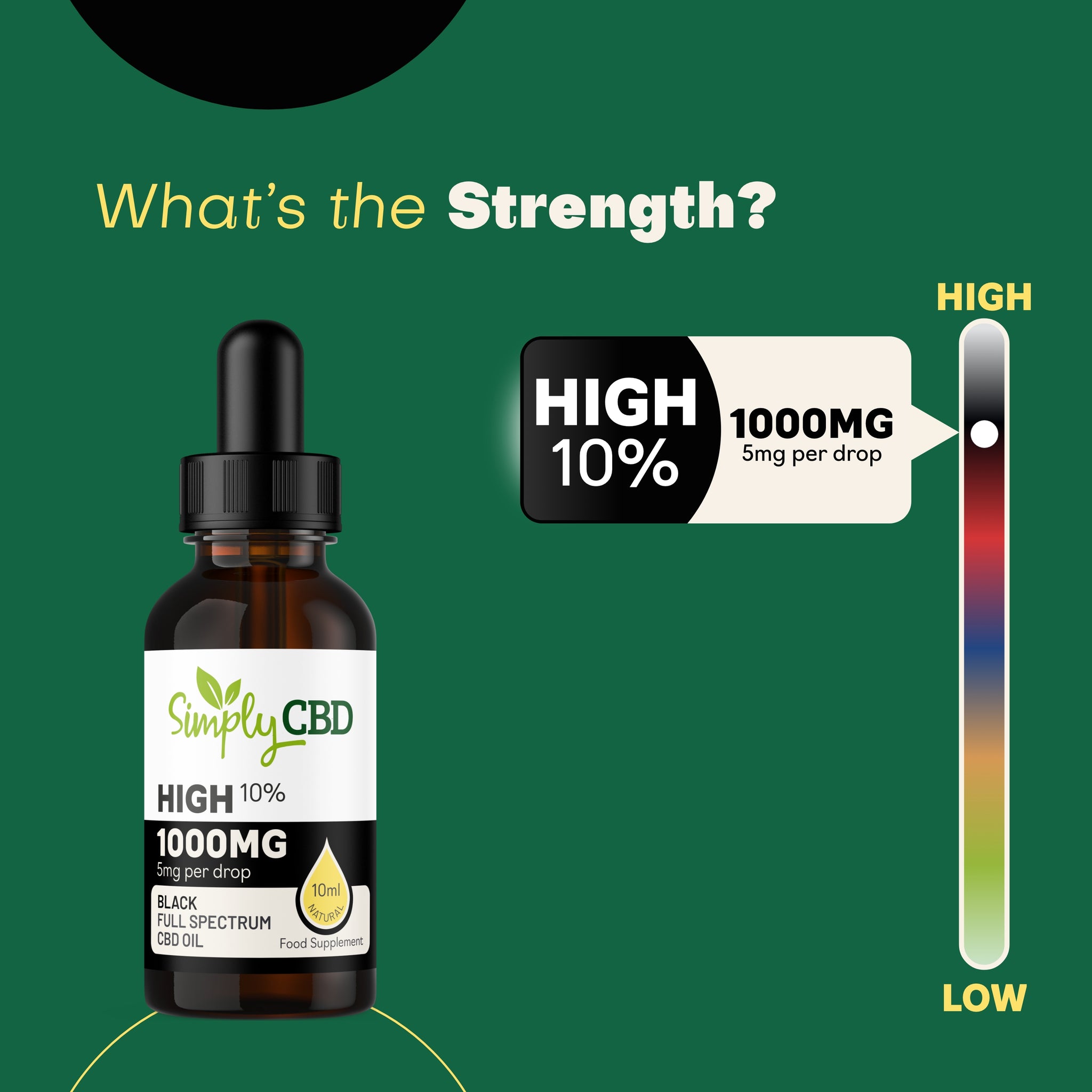 Buy Black CBD Oil - 10% (CBD 1000mg) - Simply CBD