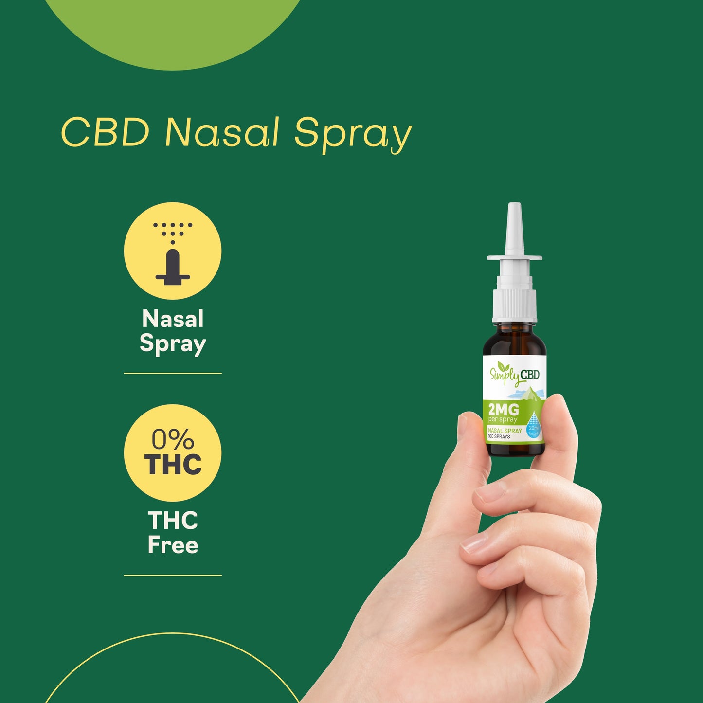 CBD Nasal Spray - 2mg Per Spray