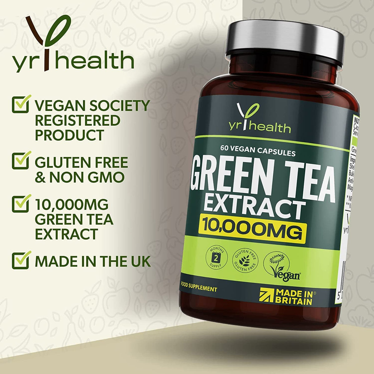 Green Tea Capsules from Vegan Green Tea Extract 10 000mg Simply CBD